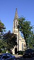 Berger Kirche (evang.) Stuttgart – Turm mit Eingangsseite