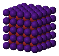 Kristalstructuur van cesiumbromide