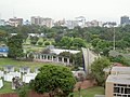 Partial aerial view of Campo de Marte, La Concha Acústica (an ampitheater) in the foreground.