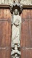 Christusstatue (Beau Dieu) am Trumeaupfeiler des Südquerhauses der Kathedrale von Chartres