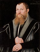 Portrait of a Bearded Man, Cranach the Younger, 1546. Now in National Museum in Warsaw.