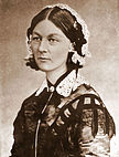 Die historische Persönlichkeit Florence Nightingale um 1860, von der der Film erzählt.