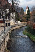 Müllheim: Von Brücke Hauptstraße gen Osten