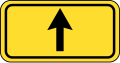 Direction of bypass road (proceed straight)