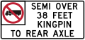 No Trucks Variable Message R20-1(CA)