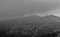 La nuda calotta dell'Ortigara fotografata dal Caldiera in una giornata di metà agosto. Sullo sfondo Cima XII.