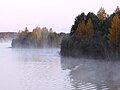 De rivier Sjeksna aan de westrand van het nationaal park.