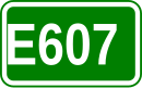 Zeichen der Europastraße 607