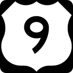 Straßenschild des U.S. Highways 9