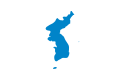 Kuzey ve Güney Kore birleşme bayrağı.