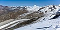 Gornergletscher im September 2020 vom Breithorn aus gesehen