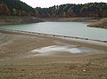 Versorgungsleitungen durch den Stausee (Herbst 2006)