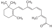 Strukturformel von 11-cis-Retinal