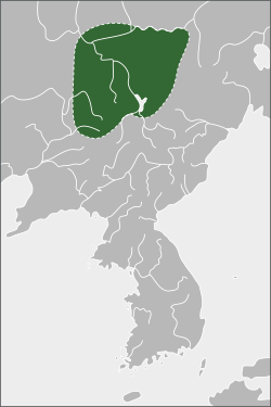 Map of Buyeo (3rd century)