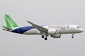 Bir C919 maketi