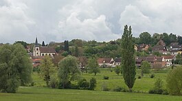 Durstel, Blick auf das Dorf mit reformierte Kirche