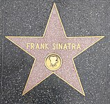 Frank Sinatra star for Motion pictures at 1600 Vine Street on Hollywood Walk of Fame, April 2022