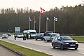 Stichproben bei einer Grenzkontrolle in Kruså im Dezember 2008