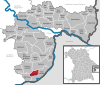 Lage der Gemeinde Kirchham im Landkreis Passau