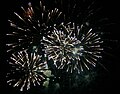 Fireworks in Cameron Park, California, 1/40th second exposure