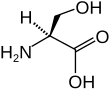 Chemical structure of Serine