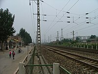 Railway tracks in Baoji