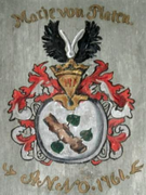 Wappen in der Dorfkirche Pessin