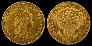 Turban Head Quarter eagle (stars) (1796–1807) Robert Scot