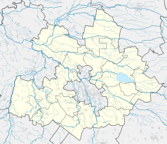 Mapa konturowa powiatu opolskiego, w centrum znajduje się punkt z opisem „Dobrzeń Mały”