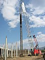 Piledriving at the Maxwell Bridge (Imola Avenue) in Napa, California, taken 20 September 2005. Used on Deep foundation