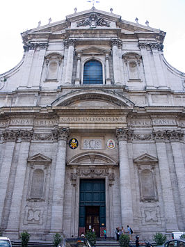 Sant’Ignazio te Rome, façade