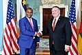 Image 15Central African Republic President Faustin-Archange Touadéra with U.S. Secretary of State Mike Pompeo, 11 April 2019 (from Central African Republic)