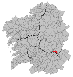 Location of Ribas de Sil.