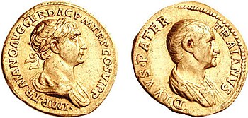 Münze des Trajan aus dem Jahr 115