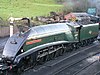 Union of South Africa in British Railways green livery at Bridgnorth railway station on the Severn Valley Railway