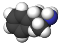 A 3d image of the amphetamine compound