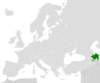 Location map for Azerbaijan and Luxembourg.