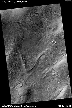 Flow, as seen by HiRISE under HiWish program