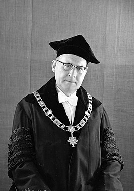 Obbink als rector van de Utrechtse Universiteit (1956)