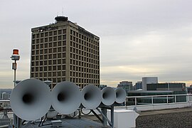 The Heritage Horns shown on the Pan Pacific Vancouver