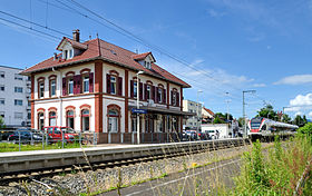 Blick über den Stettener Bahnhof