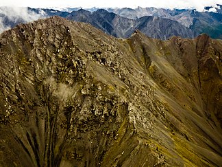 Mackenzie Mountains vom Flugzeug