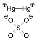 Strukturformel von Quecksilber(I)-sulfat