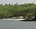 White Sand Beach von der Fähre aus gesehen