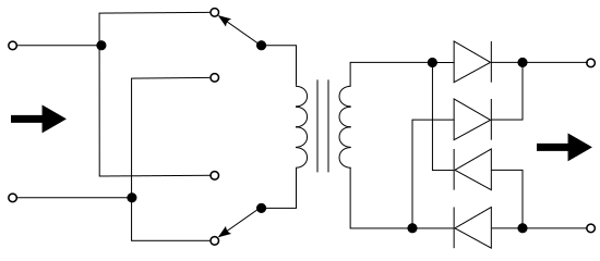 Full-bridge converter circuit diagram