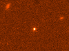 Image of the optical afterglow of GRB 970508 taken one month after the burst was detected