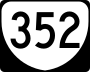 State Route 352 marker