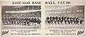 1917 Chicago Cubs & White Sox Advertising Sign