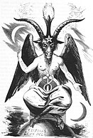 Baphomet, a deity with the head of a goat