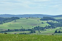 Widok grodziska od strony północnej